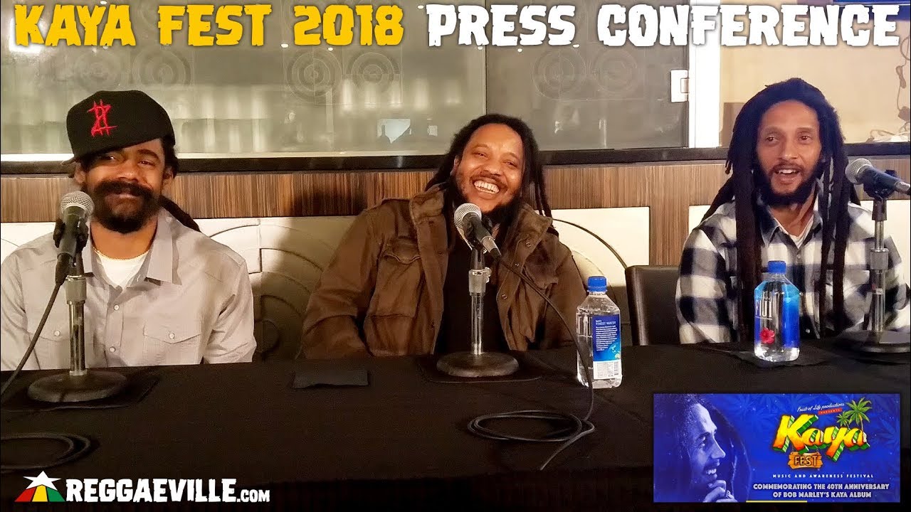 Damian, Stephen & Julian Marley @ Press Conference | Kaya Fest 2018