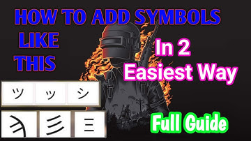 How To Change Name In PUBG With Special Characters/Symbols |TRICKS WORLD |