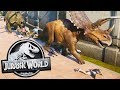 Herbivore Rampage Vs 9000 Humans! - Jurassic World Evolution Gameplay