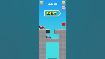 draw bridge puzzle game play level 955 #gaming #drawing #Shorts