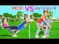 ULTIMATIVE AKROBATIK-HERAUSFORDERUNG! PROFI vs ANFÄNGER! Unmögliche Gymnastik-Tricks