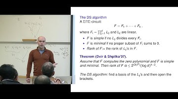 Pavel Hrubeš: Arithmetic Circuits and Proof Complexity I - צילום הרצאות סטודיו האנה בי