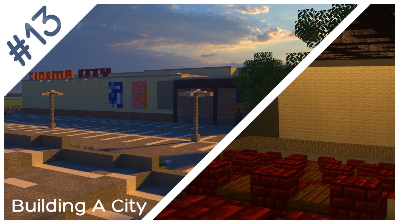 Building A City #13 (S2) // Cinema // Minecraft Timelapse - YouTube