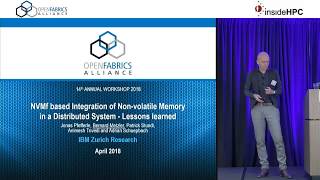 NVMf based integration of Non-volatile Memory in a Distributed System - Lessons Learned