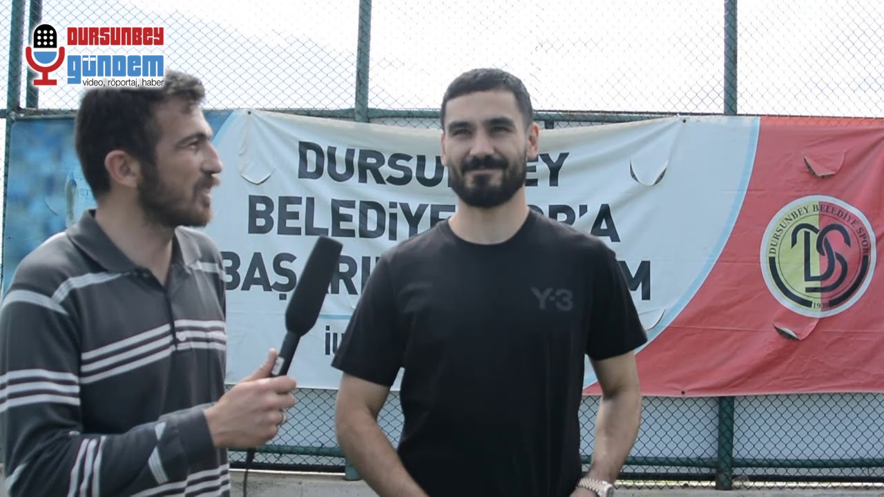 İlkay Gündoğan Memleketi Dursunbey'de röportaj verdi - YouTube