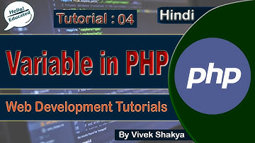 Variable in PHP| Types of Variable in PHP | Local, Global & Static | by Vivek Shakya | tutorial: 04