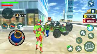 Power Rangers SPD Force destroying Robots, Transformers,Cars & Drones in Speed Robot Crime Simulator screenshot 3