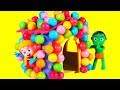 A PLAYHOUSE MADE WITH GUM BALLS ❤ PLAY DOH CARTOONS FOR KIDS