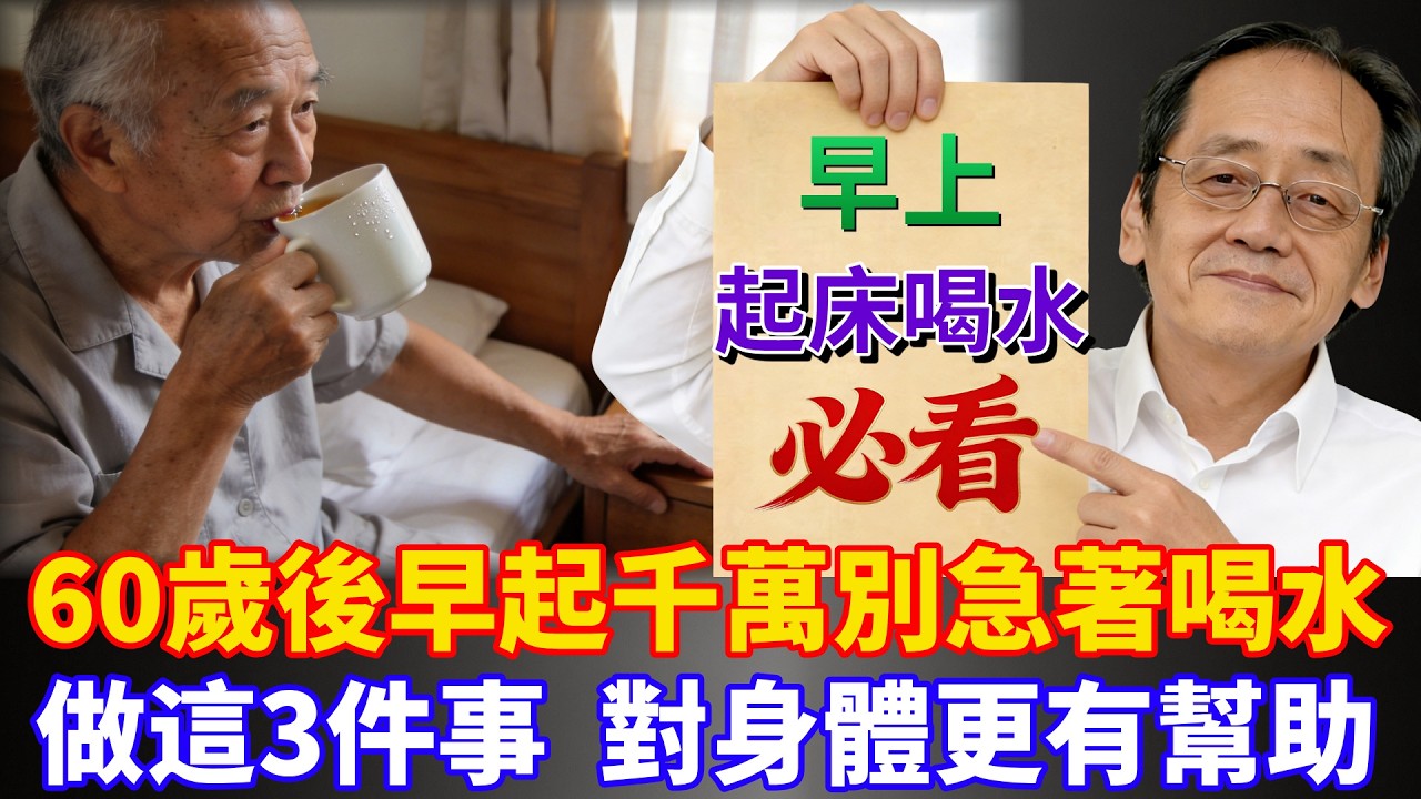 倪海廈健康養生：60歲後早起別急著喝水，先做這3件事，對身體更有幫助 #倪海廈 #養生 #健康 #老年健康 #预防