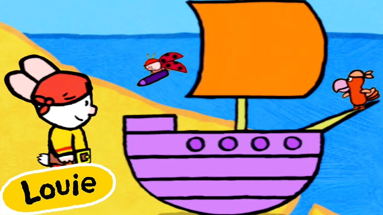 Louie, mal mir einen Piratenschiff | Zeichentrickserie für Kinder | Louie - Deutsche