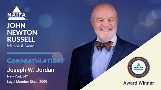 2023 John Newton Russell Memorial Award Recipient Joe Jordan