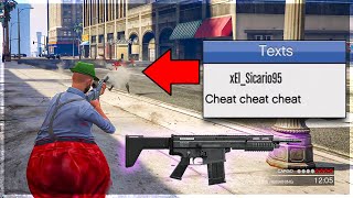 Hater Instantly Regrets Trolling My Heavy Rifle in GTA Online!!