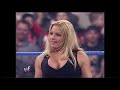 Trish Stratus, Triple H, Stephanie McMahon Helmsley, Kurt Angle Segment Smackdown 1/18/2001