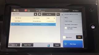 Deleting a retained document | Sharp