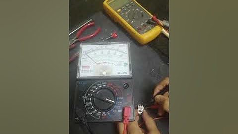How to test variable resistor using an analog tester.