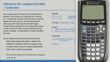 One-Prop Hypothesis Test -- Taste Test 6.13 (OpenIntro Statistics / Advanced High School Statistics)