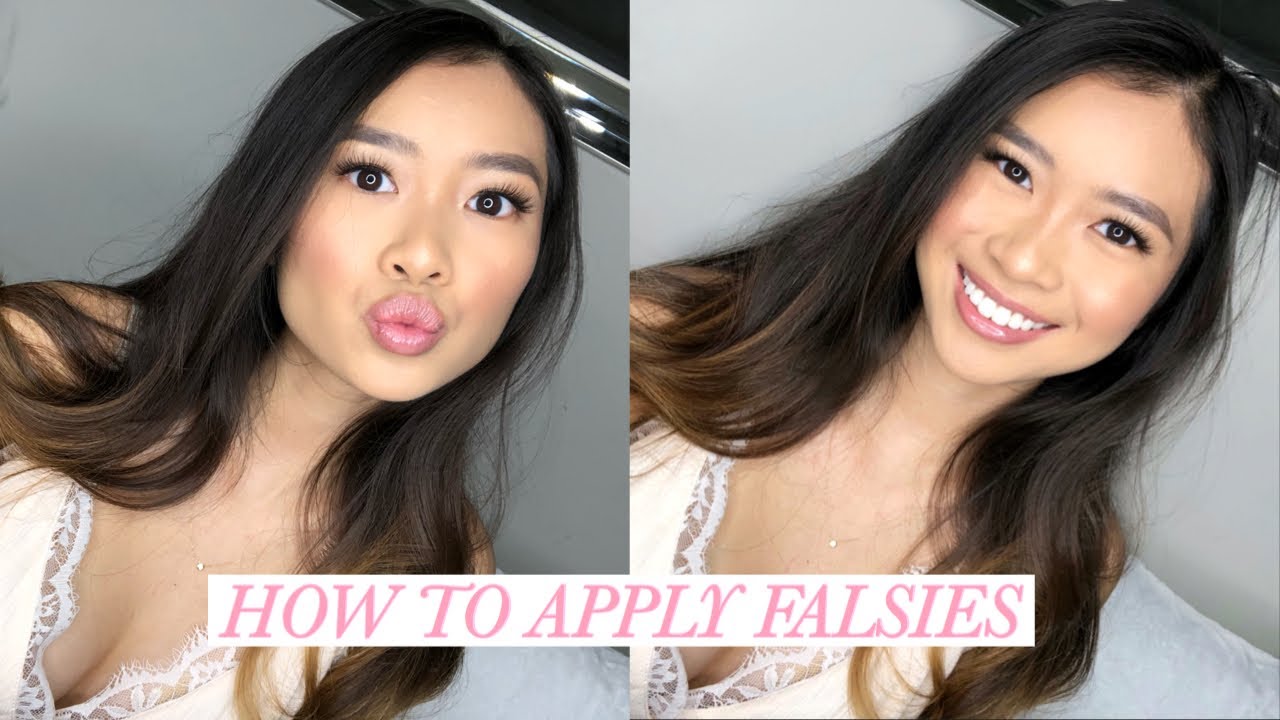 HOW TO APPLY FALSE EYELASHES FOR BEGINNERS | QUICK & EASY