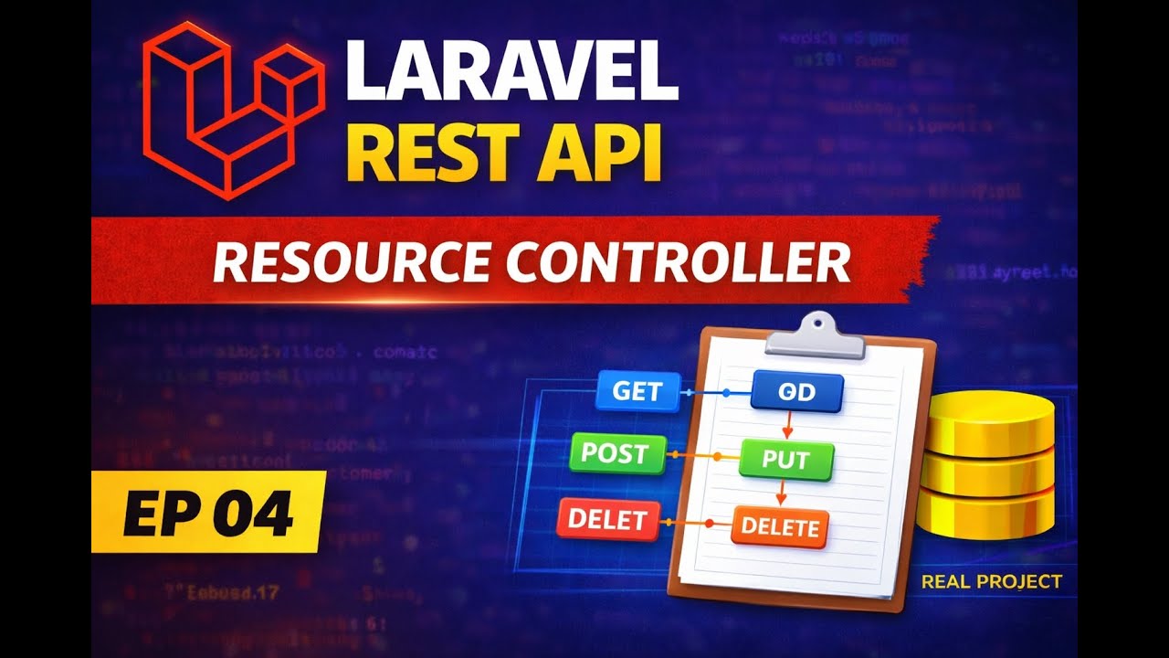 Объяснение работы контроллера ресурсов Laravel на примере REST API.