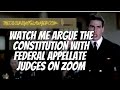 Watch Me Argue the Constitution with Federal Appellate Judges on Zoom