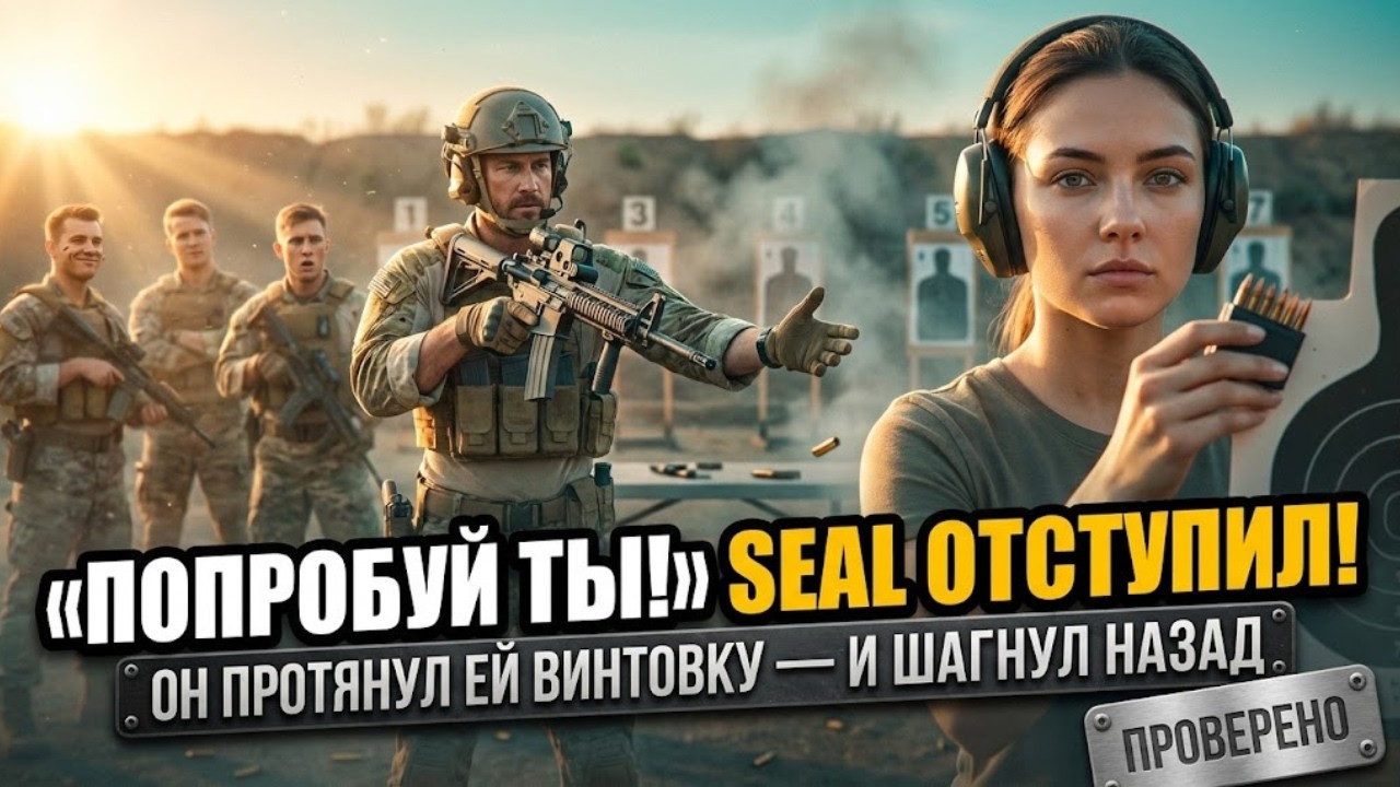 «Попробуй!» Она просто меняла цель, а потом морской пехотинец передал ей свое ружье и отступил.