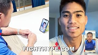 PACQUIAO GIVES MARK MAGSAYO ADVICE TO BEAT GARY RUSSELL JR.; FACETIMES TO WISH HIM GOOD LUCK