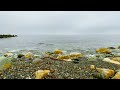 Calm Black Sea. Sounds of lazy sea waves. 1 hour of video in 4K.