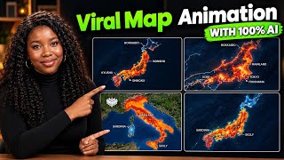 How to Recreate VIRAL Map Animation with AI Update