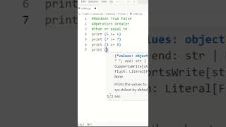 Python Tutorial For Beginners / Python learn / Booleans Operators Greater  Than OR Equal Types Tags