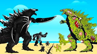 Evolution Of KONG & GODZILLA VENOM vs Evolution Of GODZILLA ZOMBIE : Who Is The King Of Monster?