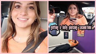 getting a belly piercing*second time*Keilly Alonso .