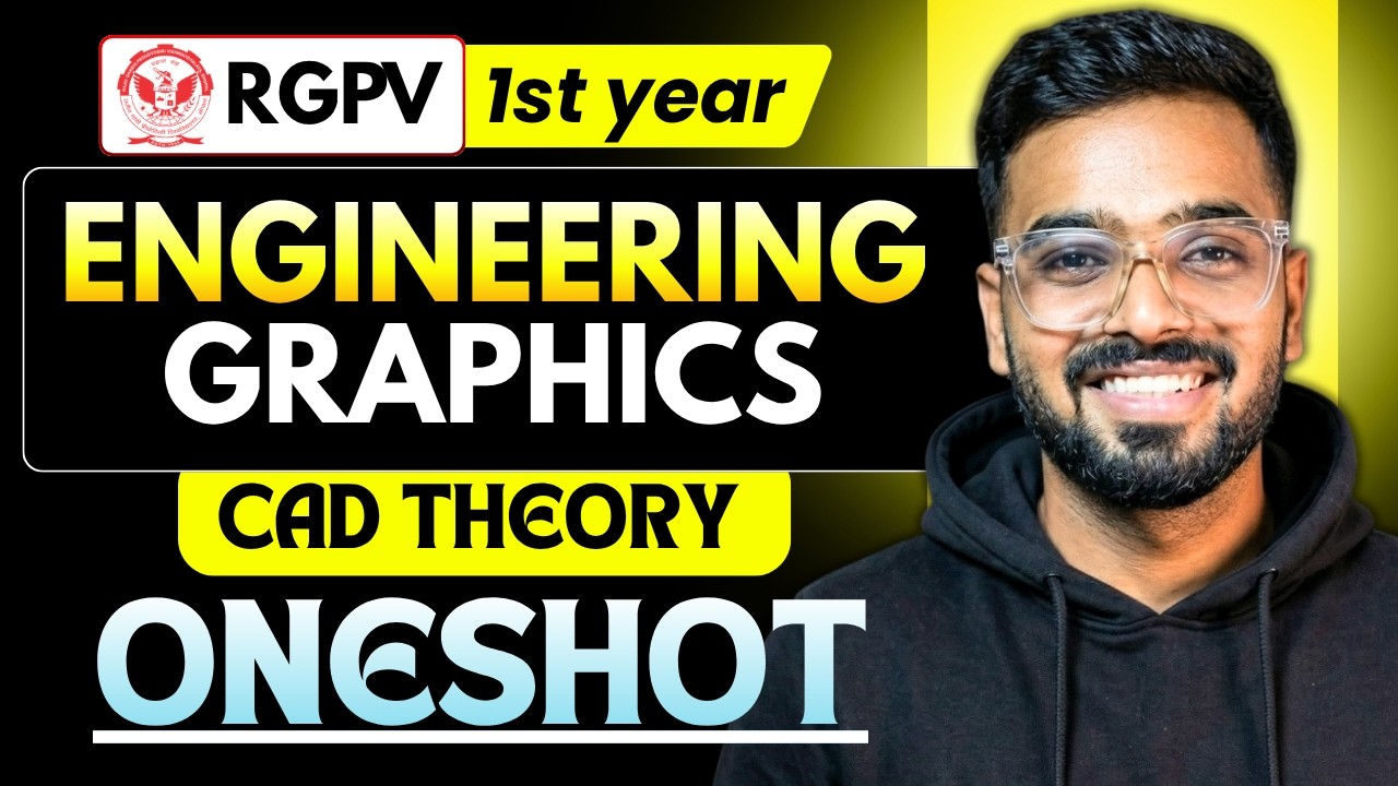 Engineering Graphics (CAD Theory) in 1 video | B.Tech Semester Exams ...