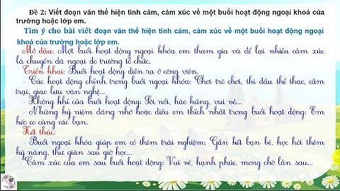 Lớp 5 | Tìm ý cho đoạn văn thể hiện tình cảm, cảm xúc về một sự việc | Cô Thu | #1
