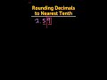 Rounding Decimals to Nearest Tenth 📏