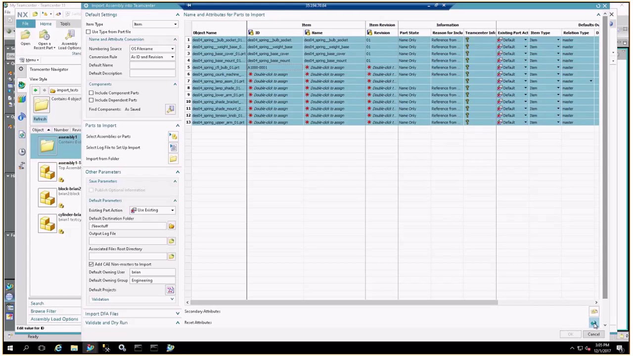NX CAD Import to TC blog