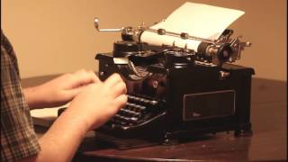 Typewriting - 1932 Royal No.10 Typewriter