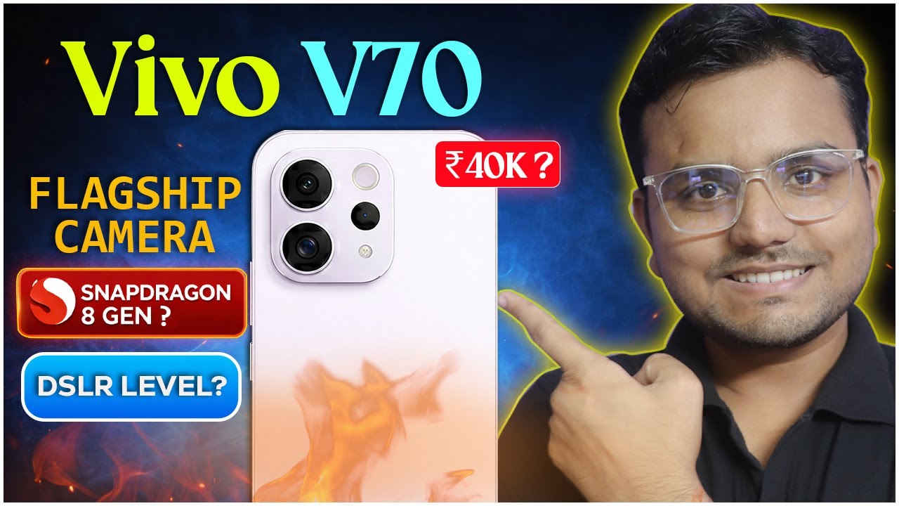 Vivo V70 Series India Launch: Snapdragon 8s Gen, 6500mAh Battery & Price! | v70 Elite