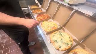 Variety of pizzas