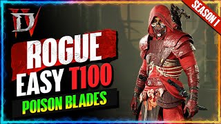 Clear ANY T100 With This POISON BLADES Guide | Best Rogue Build Season 1 | Diablo 4 @BionicBGE