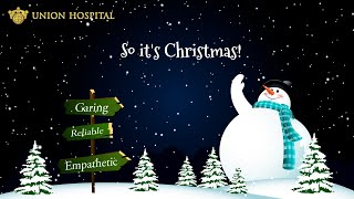 Union Hospital christmas greeting ecard