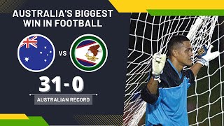 Australia vs American Samoa 31-0 ▷ Australia's biggest win in football