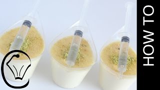 Knafeh Cups with Orange Blossom Syrup Syringe by Cupcake Savvy's Kitchen