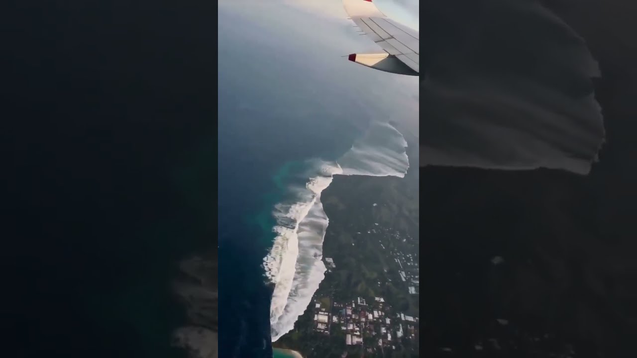 Tsunami Warning Looking At It From The Plane Is Scary