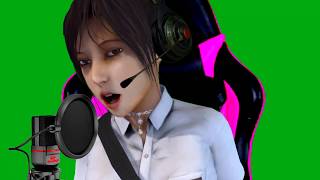 FaceRig LINDA MEILINDA  kursi Gaming headset Greenscreen DREADOUT