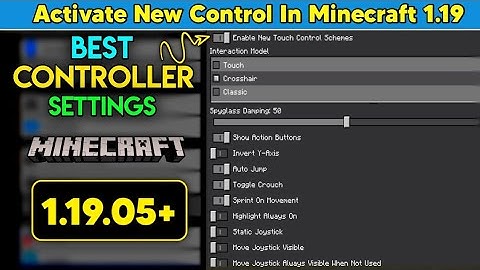 🔥 ACTIVATE NEW CONTROL IN MINECRAFT 1.19.10* | BEST SETTINGS FOR CONTROLLER IN MCPE