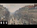 Camille Pissarro’s Boulevard Montmartre, morning, cloudy weather