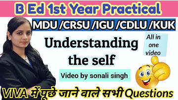 b.ed 1st year viva questions with answers in hindi|understanding the self  b.ed #crsu #mdu #bed