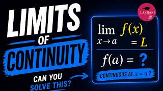 Limits and Continuity — Practice Problems with Solutions