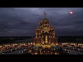 Главный храм ВС РФ ночью: кадры с коптера