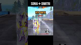 Sonia + Dimitri 💥: Best CS Rank Push Character Combination in Free Fire! ☠🔥 #shorts