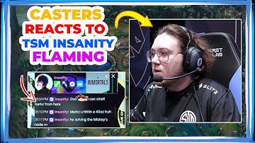 LCS Casters Reacts to TSM Insanity FLAMING MarkZ 👀